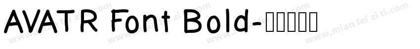 AVATR Font Bold字体转换
